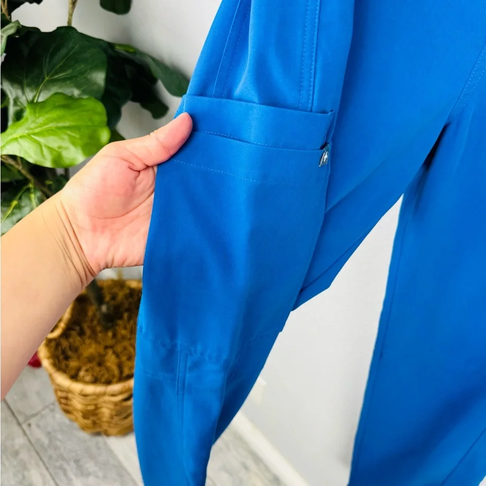 Figs Men’s Axim Royal Blue Cargo Scrub Pants
